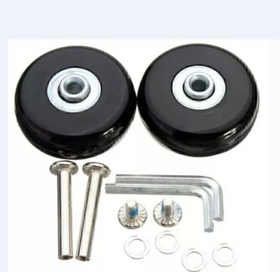 2 Stück Gepäck Koffer Ersatz Räder Achsen OD 50mm Reparatur Mute Gummi Rollen .