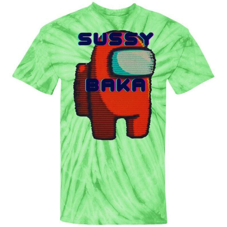 SUSSY BAKA Among Us Funny Pop Culture Gamer T-shirt