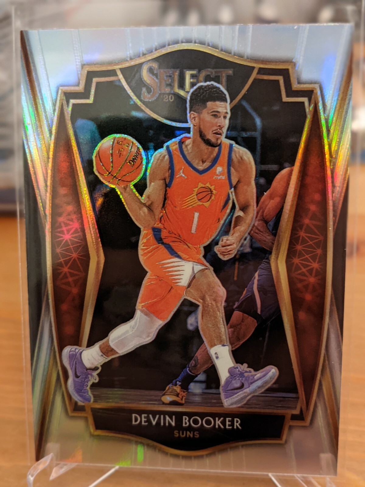 2020-21 Select Devin Booker Premier Level Silver Prizm #121 Suns