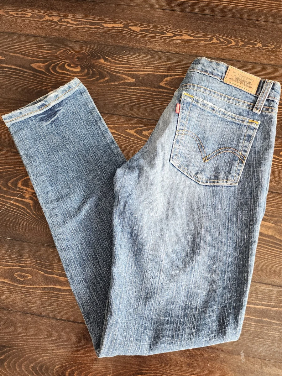 Levi s Skinny 503 Med Wash Blue Jeans Size 5M JR Measures W30xL32 Womens Juniors