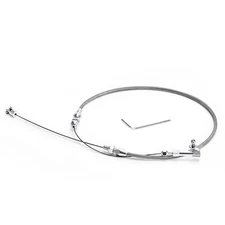 Universal Accelerator 24inch Stainless Steel Throttle Cable Braided For Ford 302