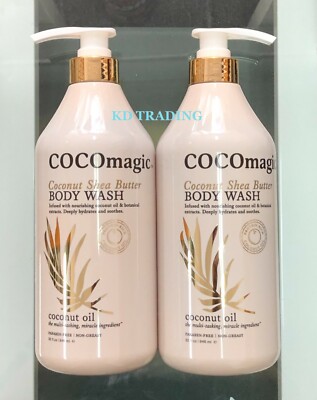 (2-Pk) COCOmagic Coconut Shea Butter Protein-Rich Botanical Soothing BODY WASH