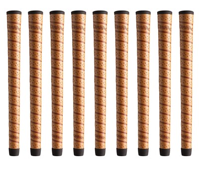 Set of 9 Winn MIDSIZE +1/16th Dri-Tac Wrap Grips COPPER 6DTWR-CP