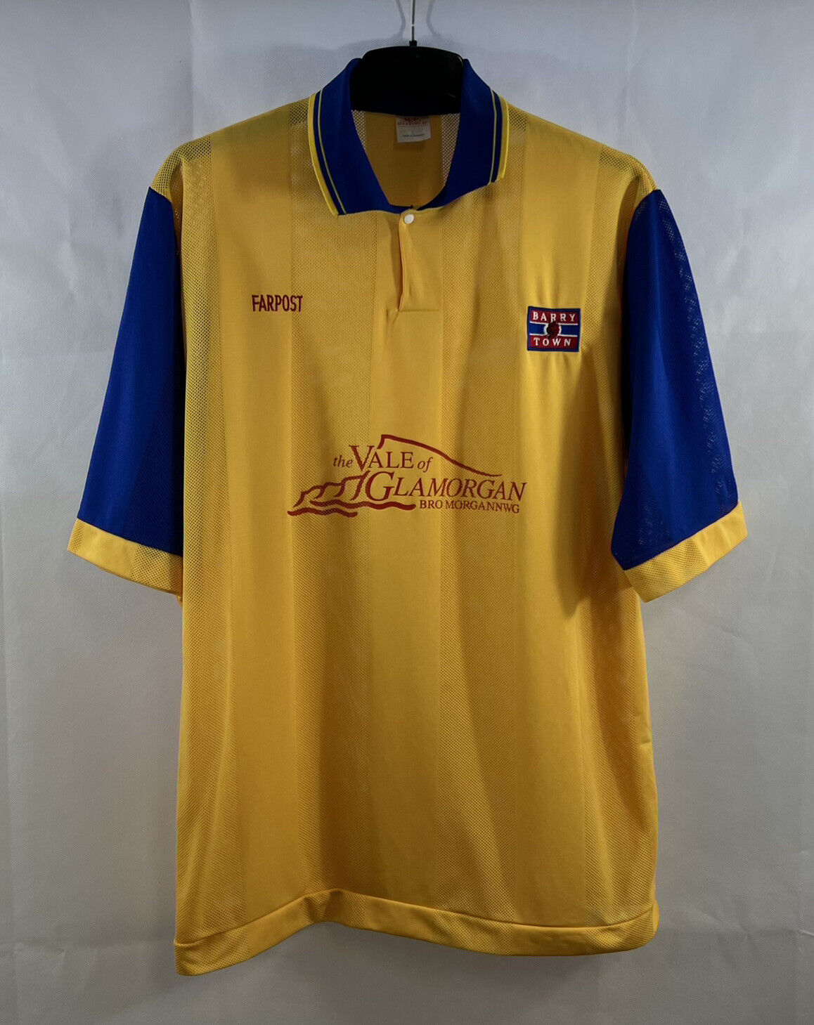 Barry Town Home Football Shirt 1996/97 Adults Large Farpost A699