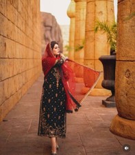 Women Eid Dress Pakistani Salwar Kameez Ready To Wear Suit Wedding Party 3 Piece