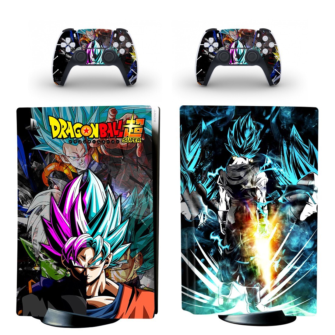 PS5 Standard Disc Console Skin Sticker Decal Dragon Ball Z Son Goku SuperSaiyan-image