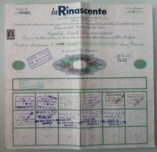 LA RINASCENTE - CERTIFICATO AZIONARIO 1961