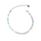 Hawaii White Opal Rectangle  Bracelet Sterling Sliver Jewelry For Women Girl