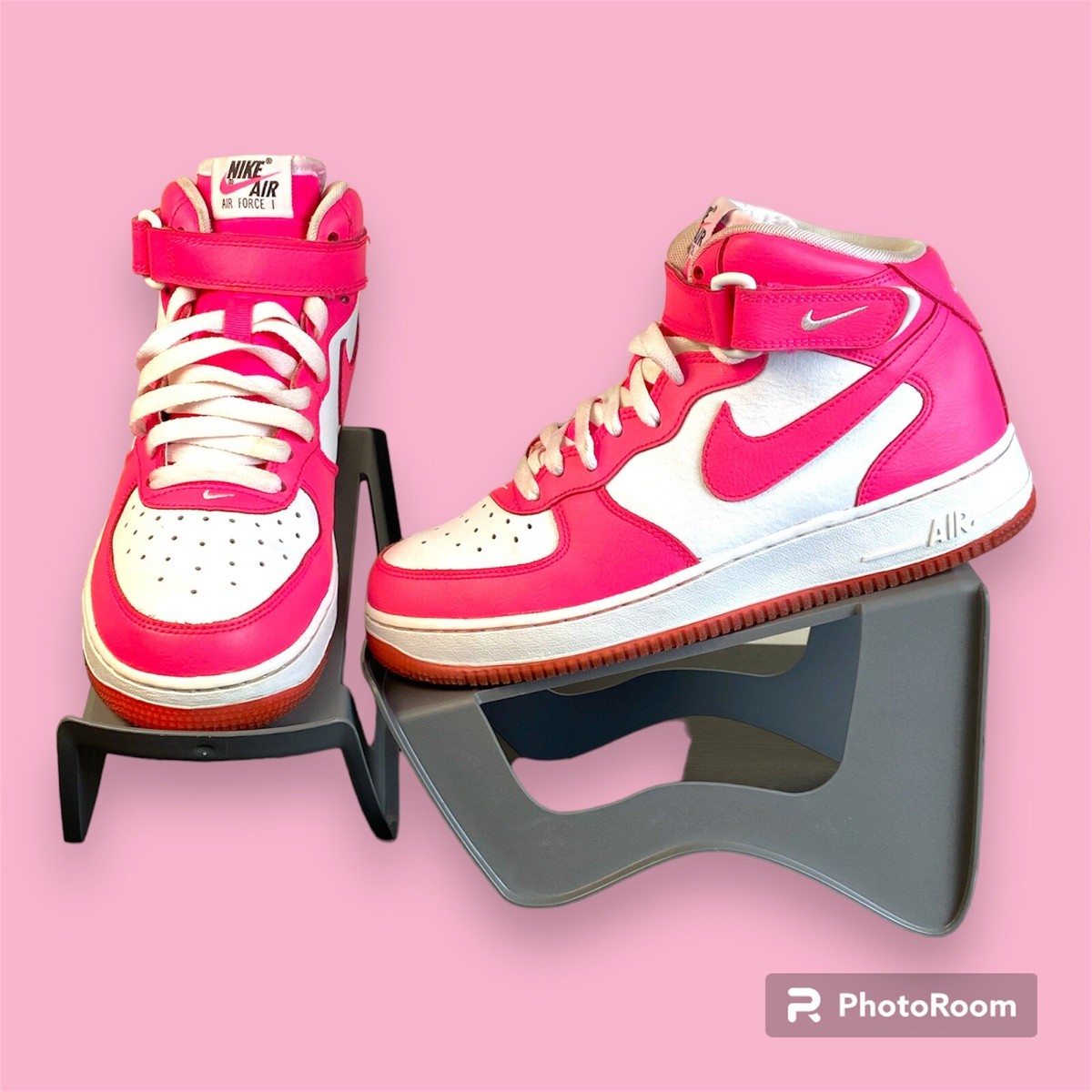 Nike Air Force 1 Mid GS 518218-116 Youth Size: 7Y White Nike Air Force 1 Mid GS 518218-116 Youth Size: 7Y White