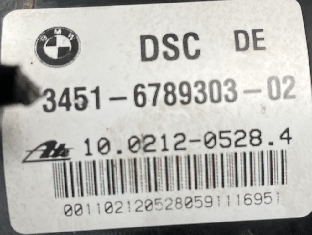 2013 BMW 328i 3.0L Auto ABS AntiLock Brake Pump System 34516789303
