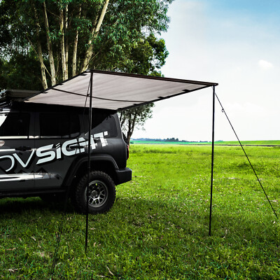NOVSIGHT Car Side Awning 5.2ft X 8.2ft SUV Rooftop Tent Sunshade Outdoor Camping
