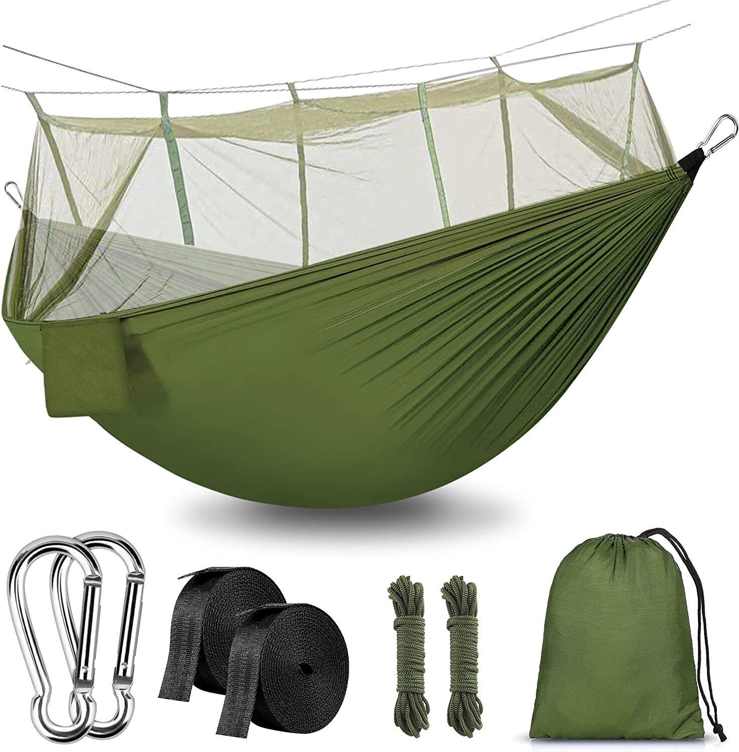 Night Cat Hngematte Outdoor Wetterfest XXL Mit Moskitonetz Und Tarp -  Bodenflaches Hngemattenzelt Fr Camping, Trekking Und