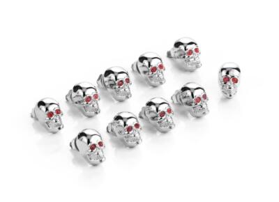Highway Hawk Mutter M6 ''Skull'' 10 Stück in chrom