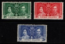 Cayman Islands 1937 King George VI Coronation SG112-14 Mint