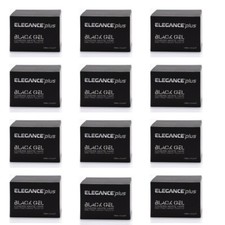12 X Elegance Plus Black Gel 100ml - Cover White Hair Original