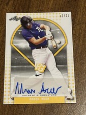MASON AUER 2018 Leaf PERFECT GAME (2) AUTOGRAPHS #13/25, #24/50 RAYS PROSPECT