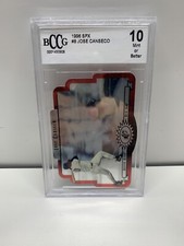 1996 Upper Deck SPX Jose Canseco #8 Baseball Card Beckett Grade 10