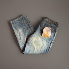 VTG Y2K Akademiks Jeans Mens 38x34 Baggy Hip Hop Embroidered Skate NWT READ