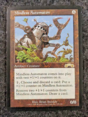 MTG Mindless Automaton (Exodus/Artifact/R) ........................... (DS3D1K7)