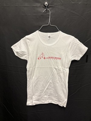 Seismic Records Detroit Techno White Record Label T Shirt - Size M