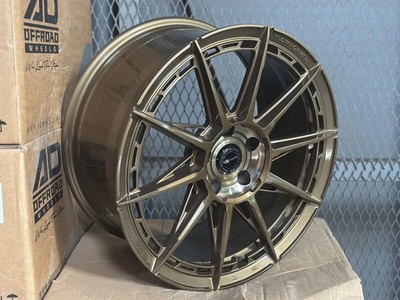 New 18x8.5 ET40 AD WHEEL VR-F505 (4 Wheel) 5x114.3 fit Honda Toyota Mazda Bronze