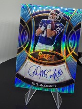 2025 Panini Select Light Blue Prizm Phil Mcconkey Auto /49 Giants #SP-PMY