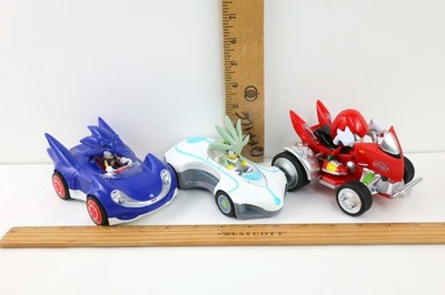 NKOK Sonic the Hedgehog, Silver & Knuckles All Stars Pull Back Action Race Cars
