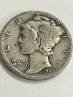 1935 Mercury dime, 90% silver, VG/Fine Cond., By REEDERSONG