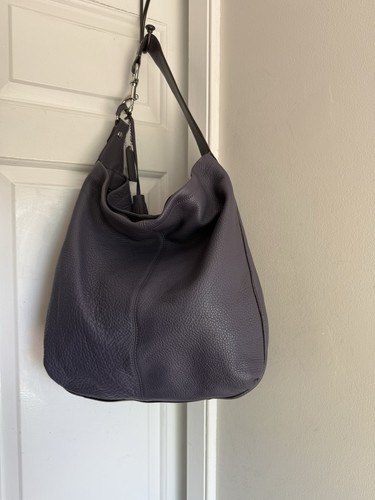 NWOT Coach Avery Purple Pebbled Leather Hobo Shoulder Bag Purse Handbag - Picture 4 of 11
