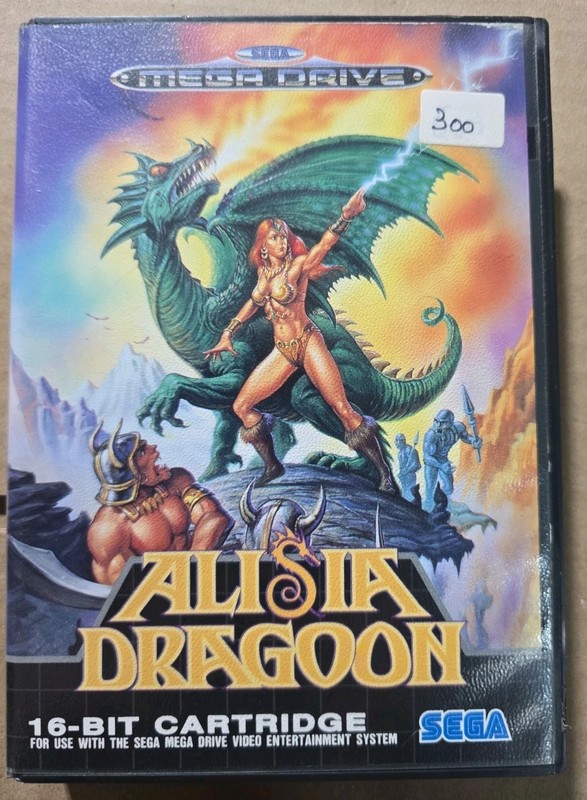 Sega Mega Drive ALISIA DRAGOON Game in Original Box PAL