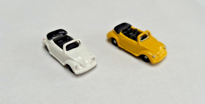  Spur N 1:160 Konvolut 2x VW Käfer Cabrio  passend  NZG Marks Oxford Weißmetall 
