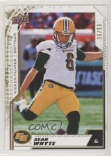 2020 Upper Deck CFL Gold 35/50 Sean Whyte #198 l5j