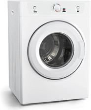 Dryer, 3.5 Cu. Ft. 1500w Clothes Dryer, Stainless Steel Tumble Dryer With Exhaus