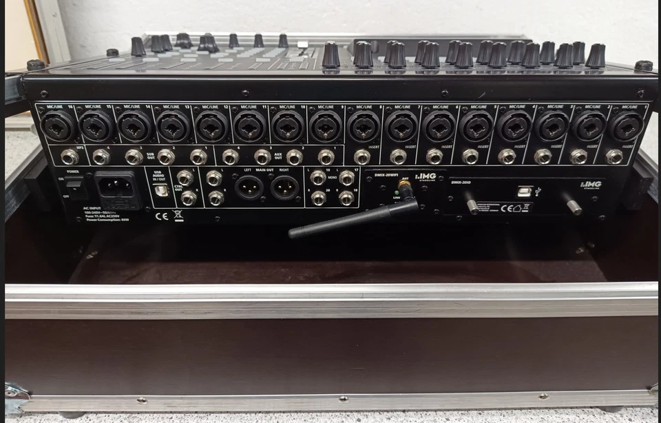 DMIX-20 IMG Stageline 19 Channel Audio Digital Mixer with Touchscreen - Image 3 of 4