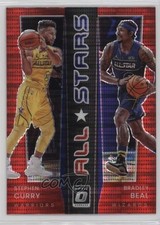 2021 Donruss Optic All-Stars Red Pulsar Prizm Bradley Beal Stephen Curry #2 1d0h