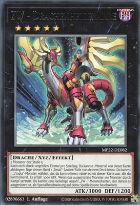 YuGiOh ZW - Drachenhellebarde MP22-DE082 Rare Neu 1st