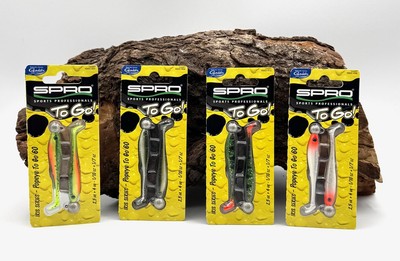 Spro Iris Popeye To Go 6cm 2,5g 4g Gamakatsu Haken 1/0 Geriggt R2F Gummiköder DA