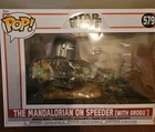 New Funko POP Rides Star Wars MANDALORIAN speeder GROGU #579