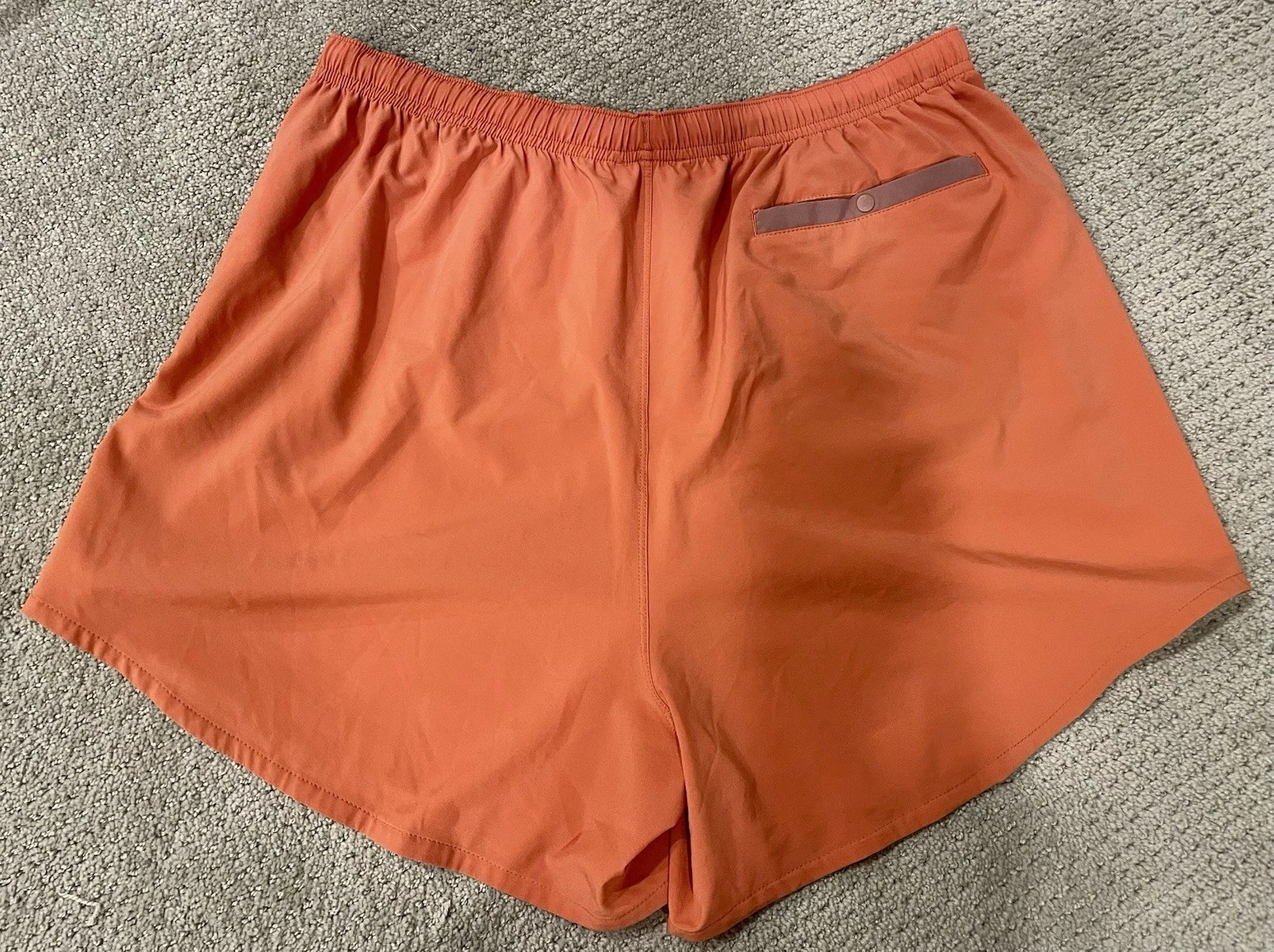 Patagonia Strider Shorts Women Orange Lightweight Running Trail Athletic Size L