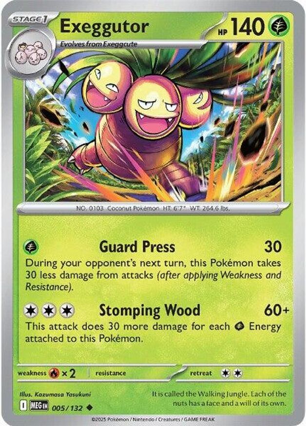Pokemon Exeggutor (5/189) Mega Evolution NM