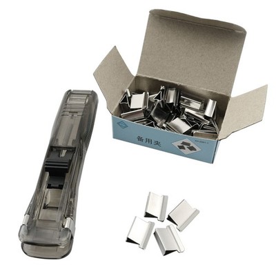 ZYAMY Portable Paper Clam Clip Dispenser 4.53 inches x 0.91 inches, Silver