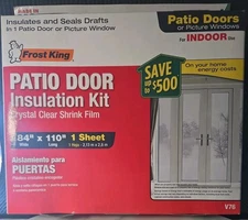 84 In. X 110 In. Clear Plastic Patio Indoor Shrink Window Kit | Frost King 2F
