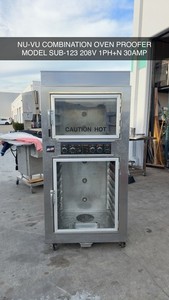 NU-VU (SUB-123) Electric Commercial Baking Oven & Proofer Combo - 208v 3ph+N
