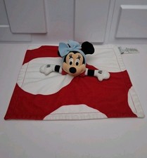 Disney Store Disney Baby Minnie Mouse Plush Blanket Lovey Red White Dots Blankie
