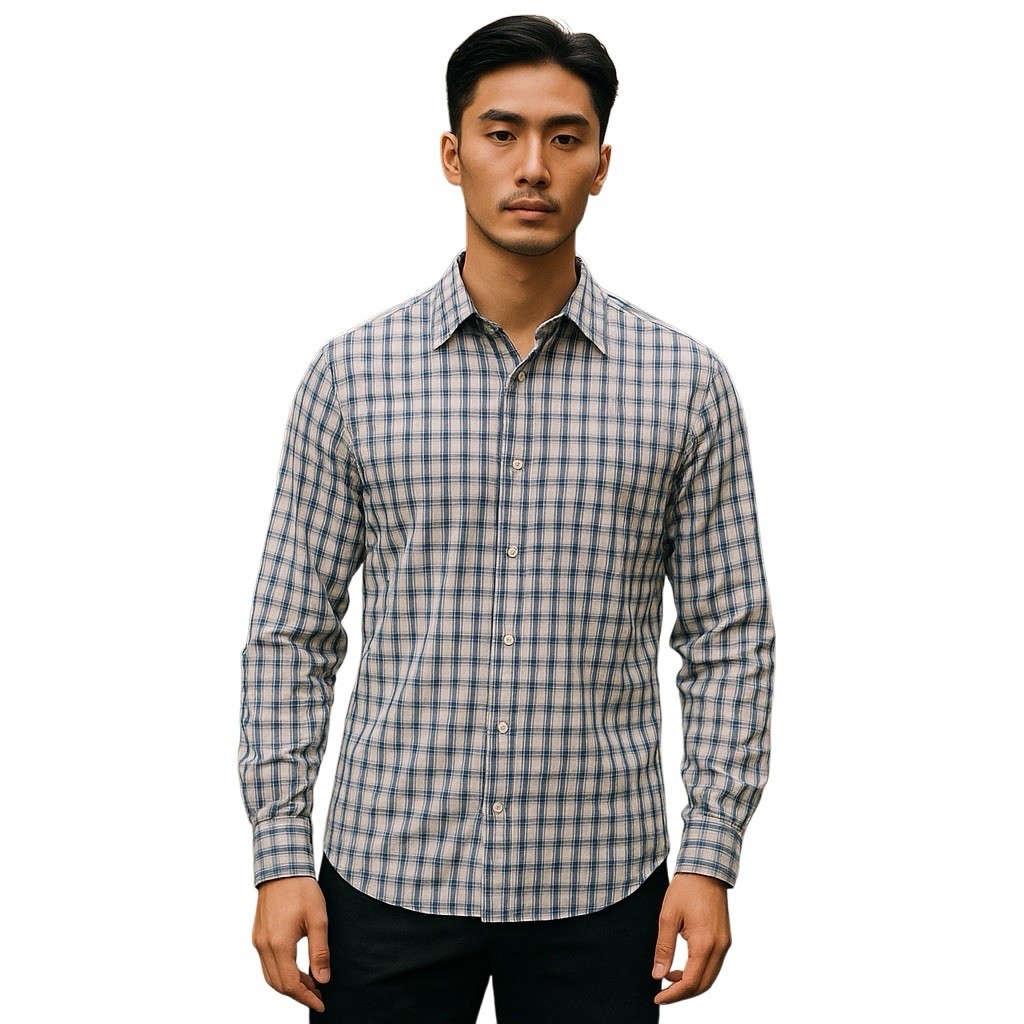 Van Heusen Mens Dress Shirt Size Small 14/14.5 1Traveler Cotton Blend