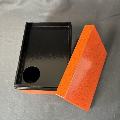 Teedose Chrysantheme Arabesque Zinnober Lackgeschirr ea Zeremonie Utensilien Sado - Bild 15 von 19