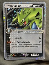 Tyranitar EX 17/17 Pop Series 1 Holo Rare Card NM Swirl