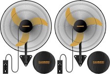 20 Inch Wall Mount Fan Oscillating 600D Oxford Cover  Wired Remote Extended