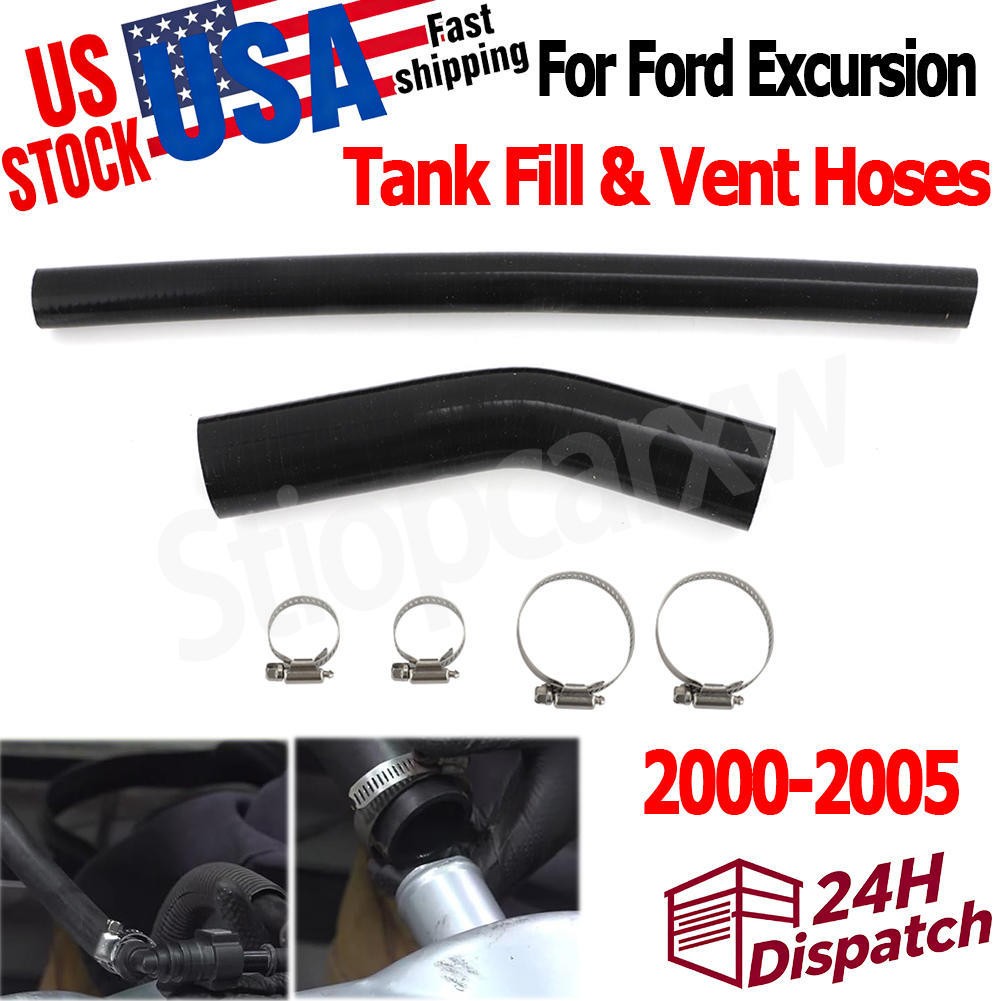 For 2000-2005 Ford Excursion Gas/Diesel Tank Fill & Vent Hoses & Clamps Kit US
