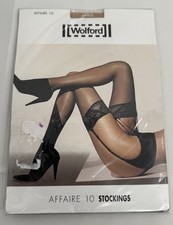 NWT Wolford Affaire 10 Stockings Color Cosmetic Size: Large 21216